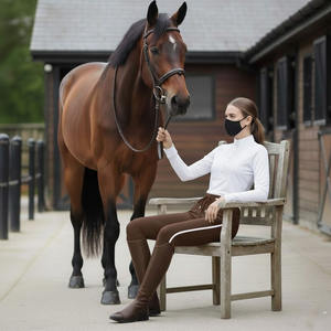 Pantalons d'équitation pour hommes à prix d'usine, avec genouillères, durables, pantalons d'équitation, pantalons d'entraînement, poches zippées - Product Image 2
