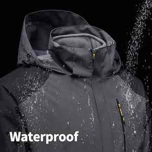 ODM <b>Men</b> Softshell Polyester Windbreaker <b>Jacket</b> <b>Waterproof</b> Breathable Outdoor Hiking Running <b>Lightweight</b> Hooded Sport Coat Custom - Product Image 6