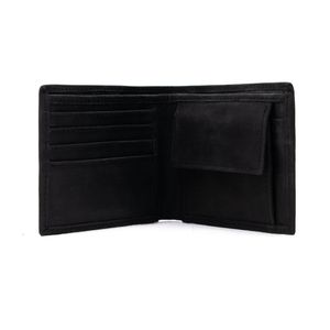 Cartera de Cuero Unisex, Billetera Bifold con Monedero, Cierre Abierto, Corta, Ecológica, de Cuero Genuino, para Uso Diario, Regalo de Aniversario - Product Image 2