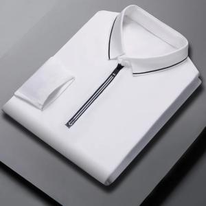 Camiseta de Manga Corta para Hombre, Ecológica, Color Personalizado, Poliéster/Algodón, Logotipo Personalizado en el Cuello, Alta Calidad, Talla Grande, Secado Rápido - Product Image 5