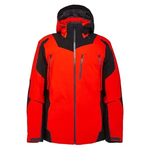 男士冬季保暖山地滑雪雪外套轻质连帽防水防风透气夹克