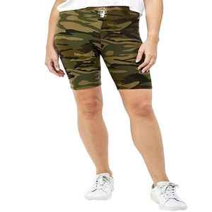 Custom New Fabrics Booty Scrunch Biker <b>Shorts</b> <b>White</b> Women High Waist Elastic Waistband Breathable Quick Dry - Product Image 5