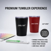 Gobelet isotherme personnalisé en acier inoxydable à double paroi, tasse à café avec couvercle anti-déversement, classique, pour voyage, 13/18 oz, OEM ODM, cadeau écologique
