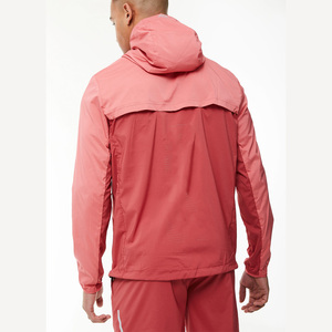 OEM personnalisé été coupe-vent veste short ensemble nylon polyester coupe-vent fermeture éclair à capuche grande taille hommes survêtement deux pièces - Product Image 3