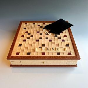 Tablero de Scrabble de Madera de Alta Calidad |   Acabado Pulido Hecho a Mano de Calidad |   Venta al por Mayor a Granel de Fábrica - Product Image 1