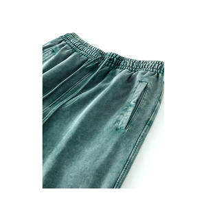 กางเกงจ็อกเกอร์ผ้าฟลีซคอตตอนขายดีที่สุด แบบยูนิเซ็กซ์ สกรีนโลโก้ตามสั่ง ล้างสีแบบแอซิดวอช ทรงสแตก กางเกงกันน้ำสำหรับผู้ชาย - Product Image 5