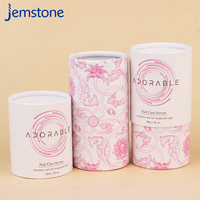 Boîtes en carton cylindriques de parfum d'huiles essentielles cosmétiques personnalisées emballage tube rond en papier kraft