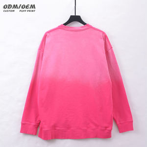 Oversized Embroidered Fleece <b>Long</b> Sleeve Pullover <b>Sweatshirt</b> Spring Outfits - Product Image 6