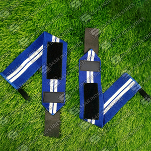 Envolturas de soporte de muñeca de levantamiento de pesas pesado de alta calidad para cierre de Velcro poliéster transpirable antideslizante para gimnasio Deadlifting nuevo - Product Image 3