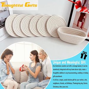 Best Theme Design Cotton Rope <b>Table</b> <b>Coaster</b> Best for Parties and Other Functions Tableware Decorative Beast Design <b>Coaster</b> - Product Image 3