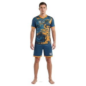 Tenues de football personnalisées tendance, service OEM, tissu respirant, nom, numéro et logo personnalisés - Product Image 1