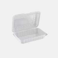 ProTakeOut [9x6.25] Contenants à emporter translucides en PP à 1 compartiment, lot de 200, durables, sans BPA, compatibles micro-ondes, sans aérations 2.75