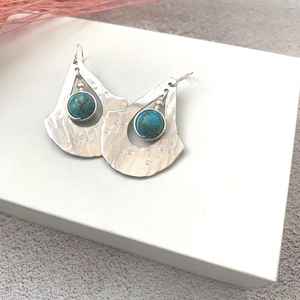 Pendientes Colgantes Bohemios de Plata de Ley 925 con Labradorita Natural de 7 mm, Joyería Vintage con Piedras Preciosas, Regalos de Piedra Natal - Product Image 6