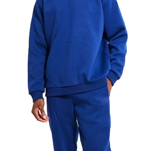 Conjuntos de Sudadera de Algodón para Hombre de Alta Calidad, Tallas Grandes, Transpirables, Ecológicos, Ajustados, con Patrón Sólido, para Invierno, Hechos en Fábrica - Product Image 4