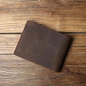 Factory Wholesale Custom Crazy Bull Leather <b>Wallet</b> Men's Short Money Clip <b>Card</b> Holder <b>Wallet</b> Leather <b>Wallet</b> - Product Image 5
