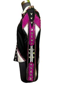 เสื้อแจ็คเก็ตขี่ม้าแบบมีซิปปิดที่หรูหราและมีสไตล์แบบพรีเมี่ยมสำหรับการขี่ม้าแบบตะวันตก - Product Image 3