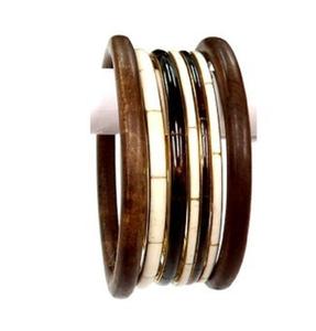 Modern Design Resin <b>Wooden</b> <b>Bangle</b> Bracelet Cuff Handmade Jewelry for Women and Handmade Jewelry for Hot Sale - Product Image 4