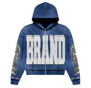 Chándal con capucha de gran tamaño, ropa de calle, conjunto de Sudadera con capucha, chándal ajustado con capucha, venta al por mayor, chándal de dos piezas a la moda - Product Image 5