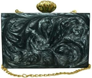 Pochette élégante en résine pour femmes avec un design géométrique unique pour les soirées et les mariages à un prix abordable - Product Image 5