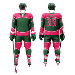 Le plus récent uniforme de hockey sur glace de vente chaude avec 100% logo personnalisé en polyester et pour les uniformes de hockey sur glace de vêtements de sport - Product Image 4