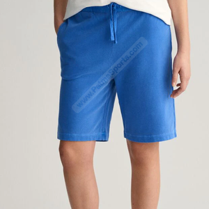 Pantalones cortos de sudor con lavado ácido azul a precio razonable, gran oferta, pantalones cortos de sudor con lavado ácido personalizados a la venta, serigrafía bordada - Product Image 2