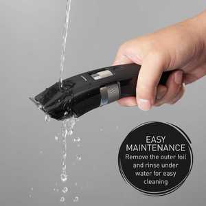 Tondeuse à barbe longue pour homme, style barbier, lame réglable en acier inoxydable, alimentation filaire/USB, lavable IPX7 pour usage domestique et en camping-car - Product Image 1