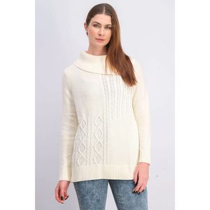 Maglione Invernale Asimmetrico da Donna Charter Club con Collo a Contrasto e Cuciture Patchwork, Taglia XX Large - Product Image 1