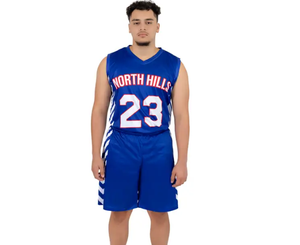 Ensemble de 2 pièces réversible sublimé personnalisé Maillot de basket-ball double face Enfants Jeunes Unisexe Rouge Gris Bleu Sarcelle et Couleur Marron - Product Image 6