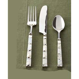 Ensemble de couverts en acier inoxydable, cuillères, fourchettes et couteaux, style incroyable, manche en bois, miroir argenté poli, ensemble de couverts cuillères, fourchettes et couteaux - Product Image 4