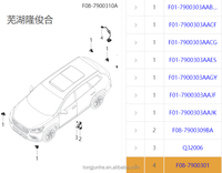 Vente flash, prix bas, caméra de voiture Jetour F08-7900301, caméra avant et arrière, capteur de position de voiture pour voiture