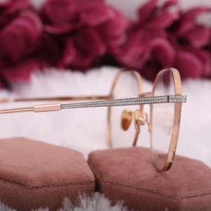 Lunettes hexagonales unisexes de créateur Lunettes en alliage à la mode avec clous en moissanite pour un usage quotidien - Product Image 4