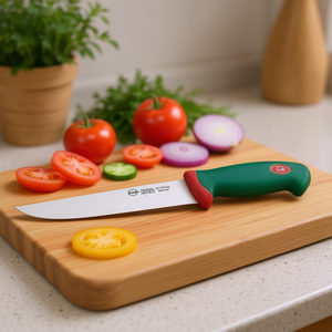 Cuchillo de Trinchar Profesional Verde y Cromado de 24 cm de Acero Inoxidable (300624) - Product Image 3