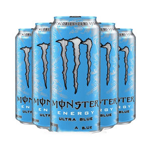 Ultra Blue Zero Sugar pour MonSter Energy Drink Goût rafraîchissant et regain d'énergie Low-Carb Emballé dans un sac en vrac et une bouteille - Product Image 4