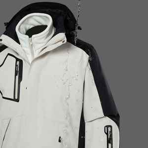 เสื้อแจ็คเก็ตสกีกันลมกันน้ำสำหรับผู้ชาย ออกแบบเองได้ คุณภาพสูง แห้งเร็ว ระบายอากาศดี มีไซส์ใหญ่ พร้อมซิป - Product Image 3