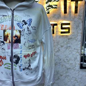 Meilleure vente chaude mode la plus demandée sweat à capuche avec fermeture éclair Puff Printed factory made bon prix sweats à capuche pour hommes sweats à capuche pour hommes - Product Image 5