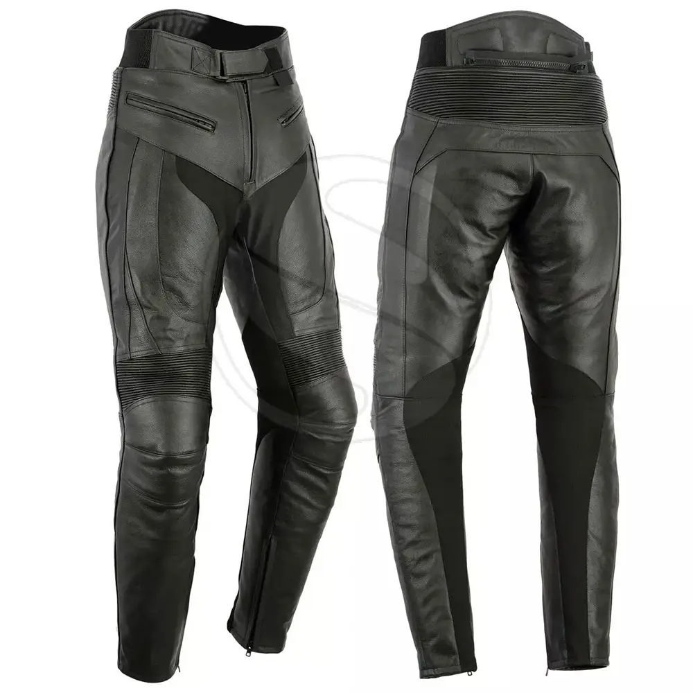 Best Quality Custom Leather Motorbike Pants Waterproof Motorcycle Pants Winter wear Men Leather Pants