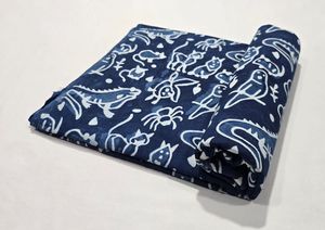 Eco Friendly Breathable Hand Block Printed 100%Cotton Fabric Handcrafted Jaipur Heritage Traditional Block Print Cotton Fabric - Product Image 4