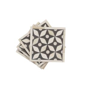 Customized Classic Bone Inlay Coasters <b>Round</b> 400mm Diameter 10mm Thick Eco-Friendly Set Wedding Banquet Restaurant Hotel - Product Image 2