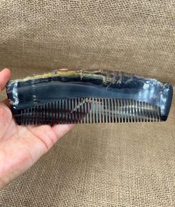 Handle Black <b>Buffalo</b> <b>Horn</b> Wide Tooth Comb <b>BUFFALO</b> <b>HORN</b> HAIR COMB NATURAL <b>HORN</b> COMB Customized Size and Design From India - Product Image 4