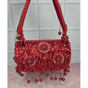 Sacs à rabat de séquence de perles opulentes sac à main d'embrayage d'élégance de perle brillante à la mode avec sac à rabat en cascade Regal Glow - Product Image 5