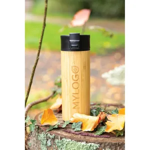 Mug à café en bambou durable de 450 ml, tasse à boisson Bogota, gadget - Product Image 3