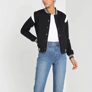 Bfitsportswear Men's Winter Varsity Jacket Polyester/Cotton Blend Quick Dry Color Blocking Design Stand Collar <b>Covered</b> <b>Button</b> - Product Image 6