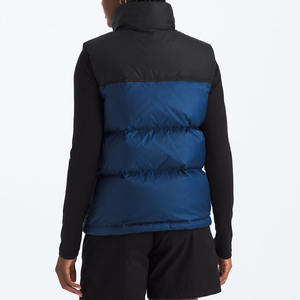 Femmes de haute qualité hiver bouffant gilet veste respirant tricoté bulle tissu fermeture éclair support Pakistan fait coupe-vent enduit - Product Image 3