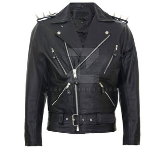 New Style Lightweight Custom Windproof Waterproof Breathable <b>Men</b> <b>Leather</b> <b>Jacket</b> with Stand Collar and Front Logo Winter Fashion - Product Image 1