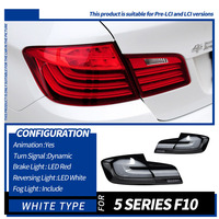 Feux arrière LED style LCI pour Série 5 F10 F18 2011-2017, clignotants séquentiels dynamiques, feux de freinage arrière, pièces auto