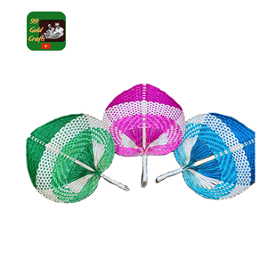 Abanicos de bambú artesanales de calidad hechos a mano y pintados estilo vietnamita sostenible y con estilo - Product Image 2