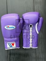 Guantes de Boxeo Profesionales GYMSTERO de Cuero Vacuno Genuino Hechos a Medida de Alta Calidad con Cordones y Logotipo Personalizado