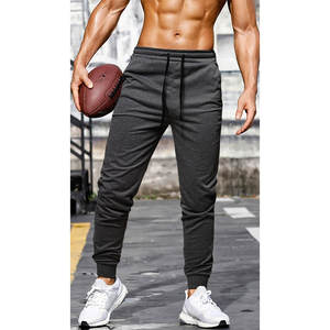 Joggers de lana de otoño para hombre, ropa de calle sólida, pantalones de chándal, pantalones de chándal informales - Product Image 1