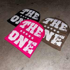 Bonnet tricoté en acrylique multicolore, chaud pour l'hiver, avec logo personnalisé pour hommes et femmes, vente en gros - Product Image 2