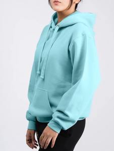 Ropa Deportiva al por Mayor para Mujer, Sudadera con Capucha Estilo Pareja Cruzada, Estampado Puff de Gran Peso, Ropa Deportiva de Algodón, Sudadera con Capucha - Product Image 2